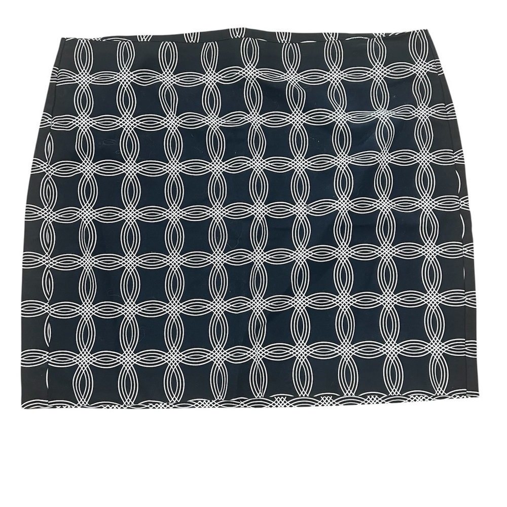 Banana Republic Black and White Patterned Pencil Skirt